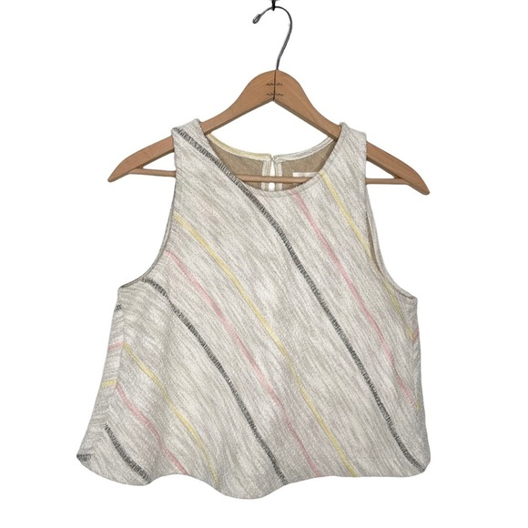 Lou & Grey | Stripe Crop Sleeveless Top - Picture 1 of 6